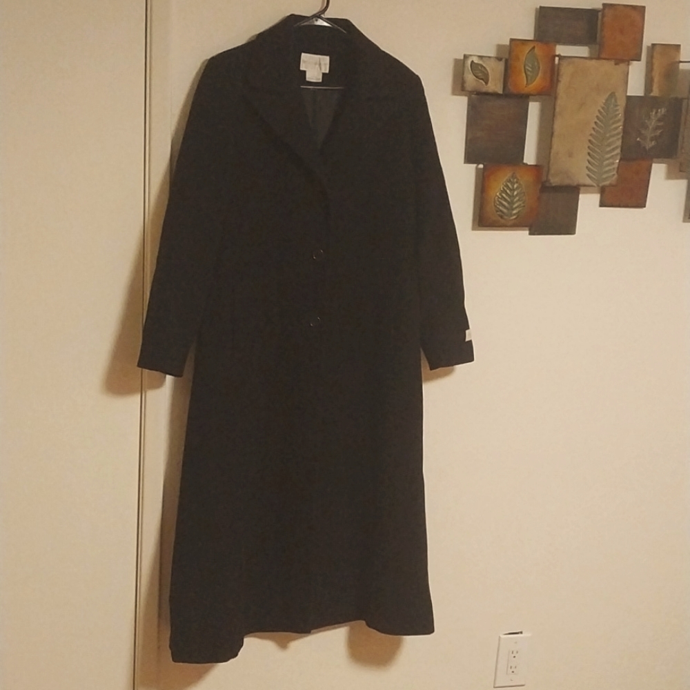 WORTHINGTON CASHMERE WOOL BLEAND PEA COAT SIZE 12